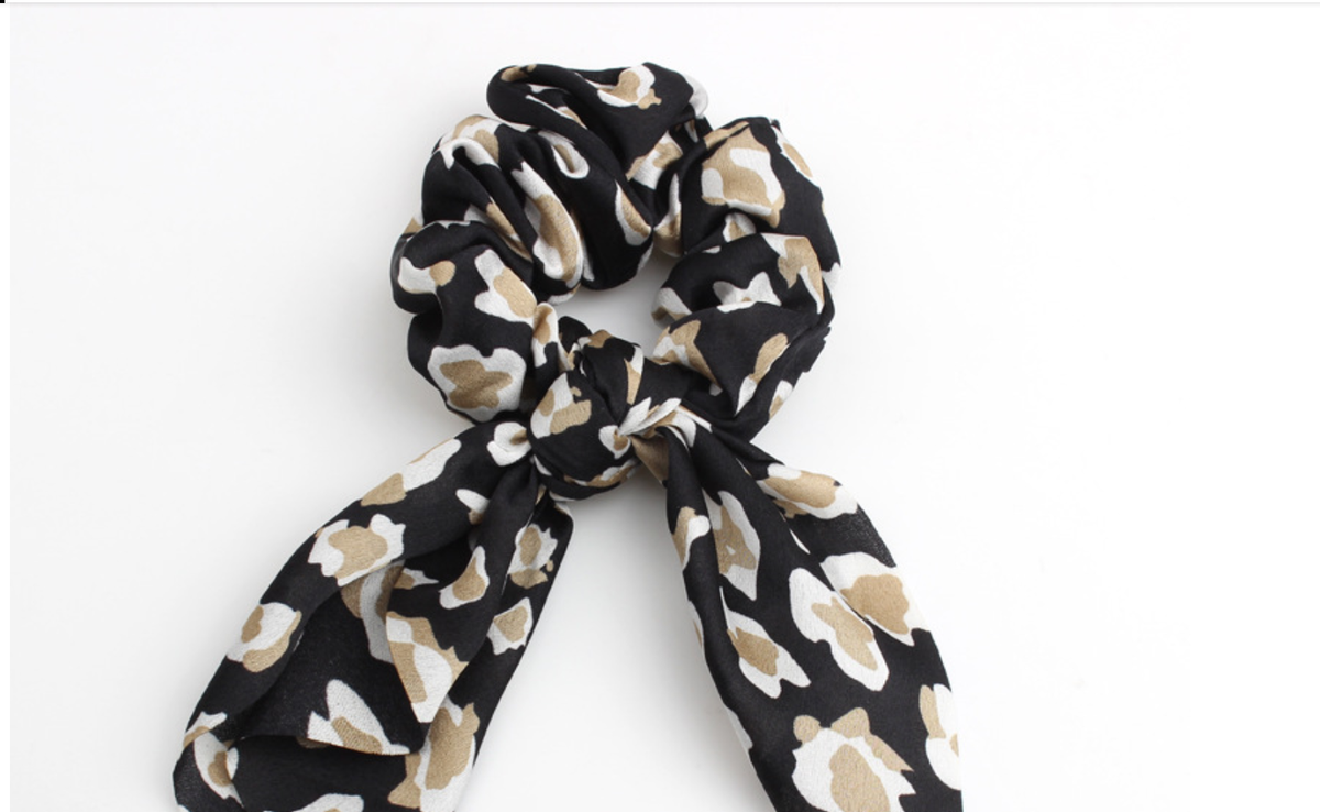 4-Pack Leopard Print Scrunchies