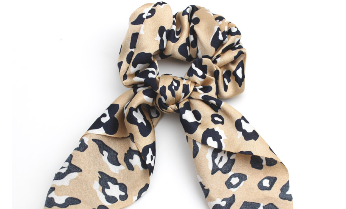 4-Pack Leopard Print Scrunchies