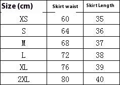 Pleated Tennis Skort with Pocket size chart