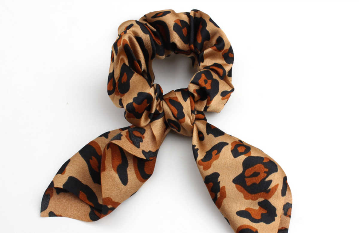 4-Pack Leopard Print Scrunchies