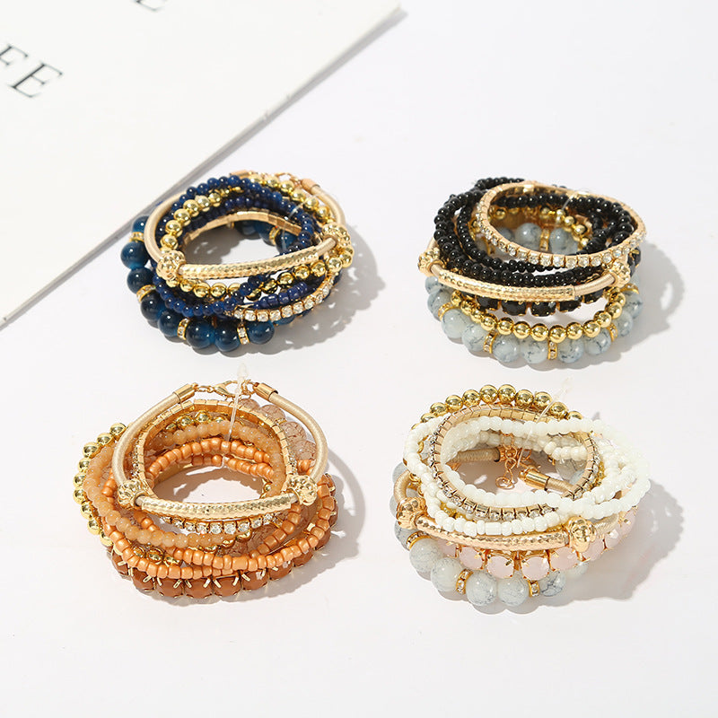Glass Bead Bracelet Set