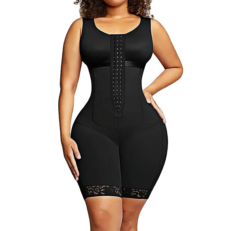 Hook-Front Stretch Bodysuit