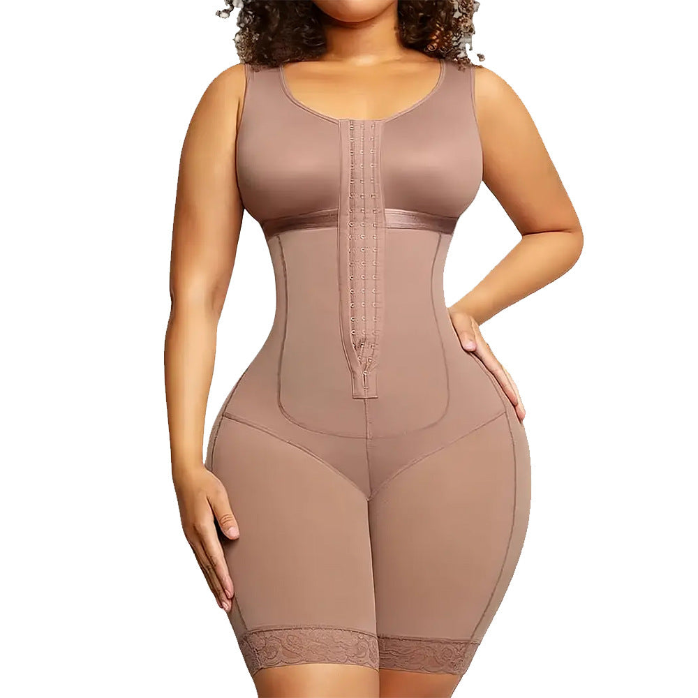 Hook-Front Stretch Bodysuit