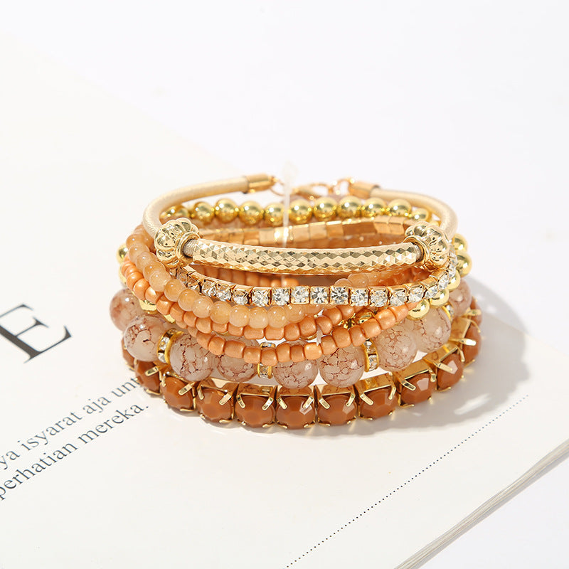 Glass Bead Bracelet Set