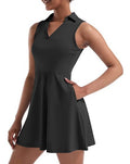 Collared Tennis Dress with Shorts