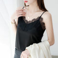 Lace-Trim Satin Camisole