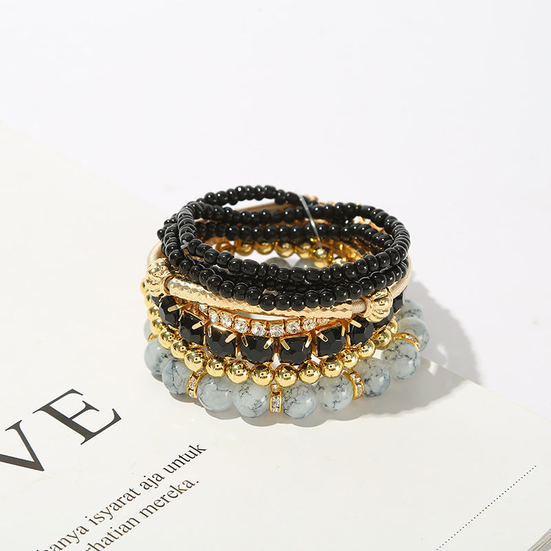 Glass Bead Bracelet Set