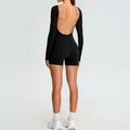 Long Sleeve Open-Back Unitard