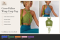 Cross-Halter Wrap Crop Top