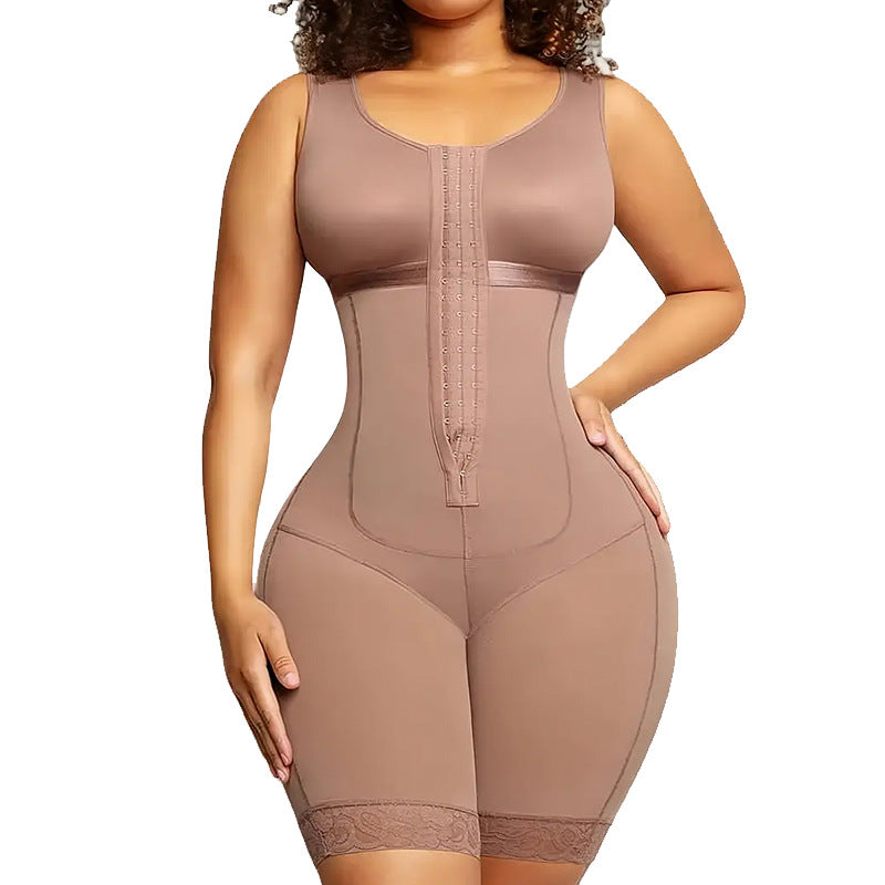 Hook-Front Stretch Bodysuit