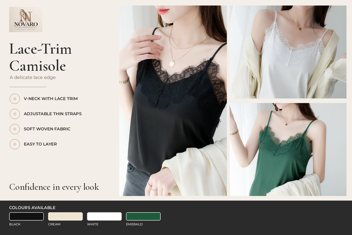 Lace-Trim Camisole